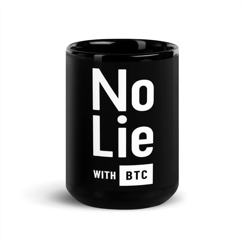 No Lie Glossy Mug - Black
